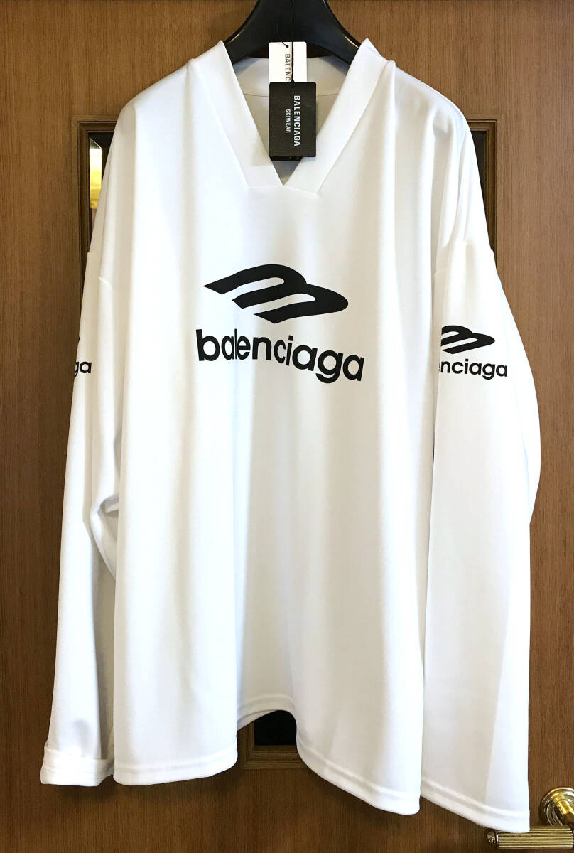 【美品/付属品完備】Balenciaga Skiwear 3b Sports Icon Ski/バレンシアガ ロングスリーブ Tシャツ/779988 TPVQ5/XS/オーバーサイズ拍卖