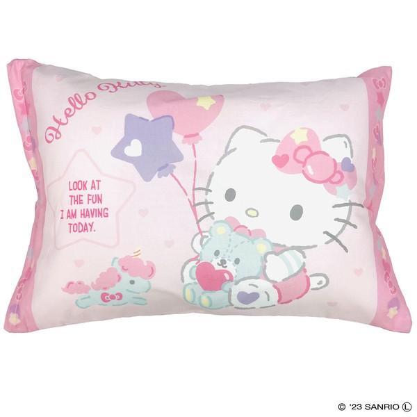 ハローキティ 枕カバー サンリオ JRピロケース キティバルーン拍卖