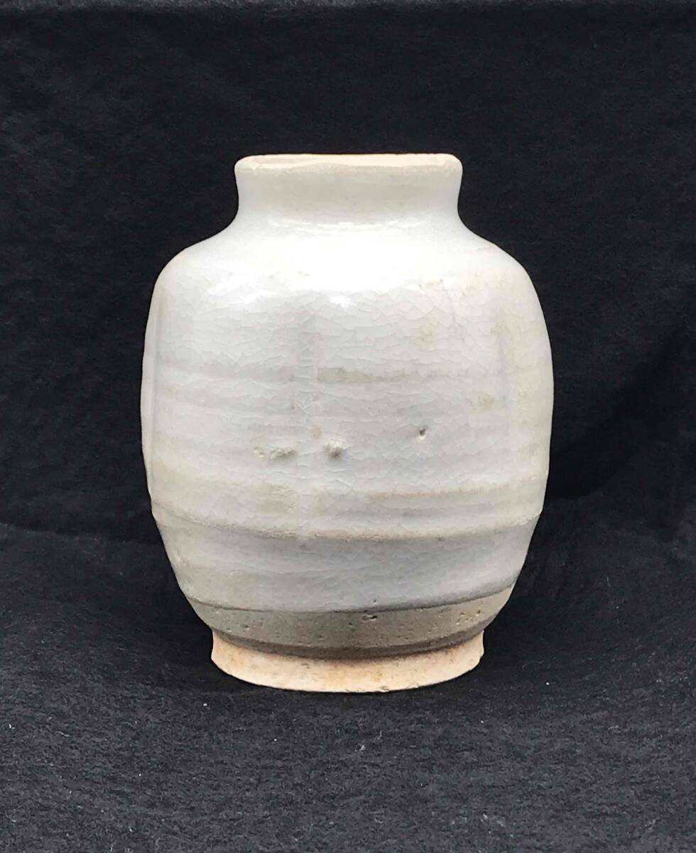 中国古美術 宋時代 磁州窯青白釉瓜壺 茶入れ 煎茶道具 唐物 旧家コレクション(F-44) 拍卖