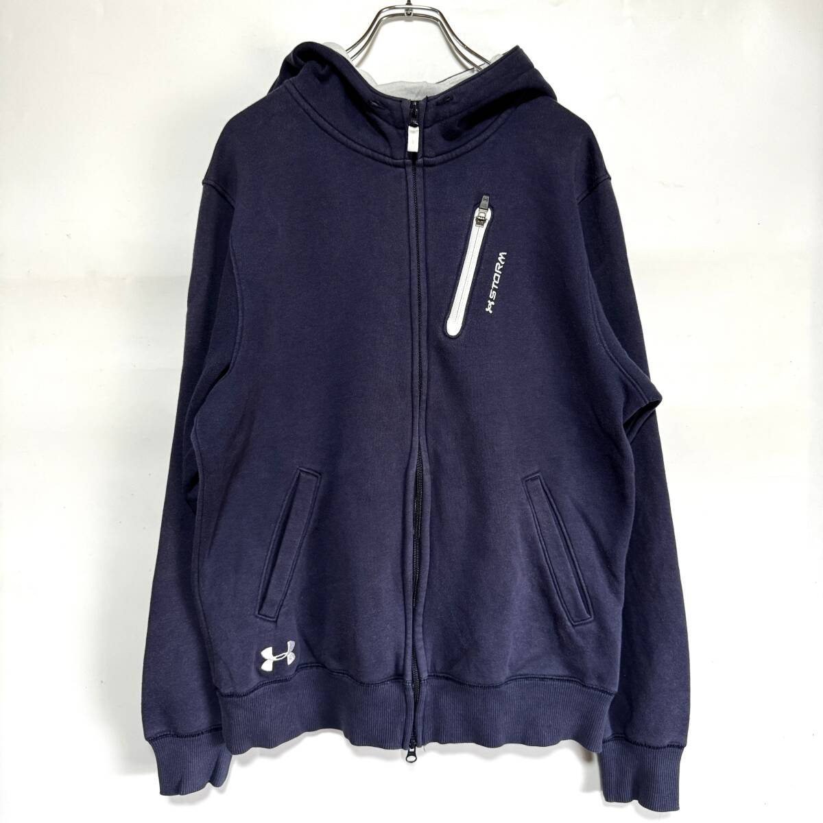 アンダーアーマー ジップパーカー ストーム 裏起毛 フーディースウェット UNDER ARMOUR スポーツ トレーニング タウンユース 雅瀬859拍卖