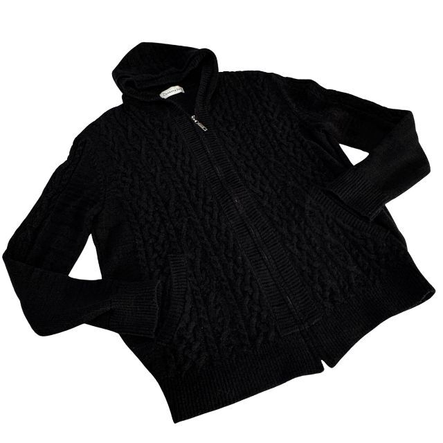 サンタフェ ケーブルニット パーカー フーディー セーター ハイクオリティー Santa fe 日本製 アランニット ジップアップ 雅瀬1048拍卖