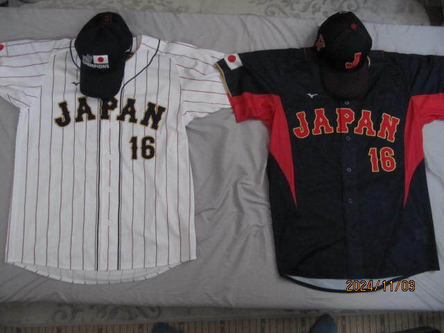 2023 WBC 日本代表 16 大谷翔平選手 MIZUNO製レプリカ(ユニフォーム XOサイズ・キャップ Fサイズ) 正規品 予約数量限定販売・未使用品 拍卖