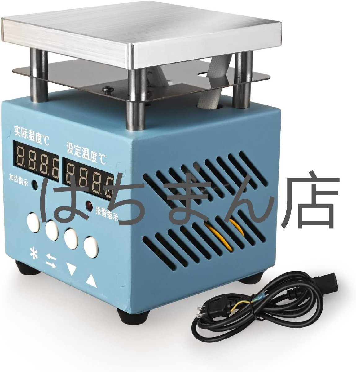 恒温ホットプレート PCB予熱ステーション ツイン デジタル表示 実験室用 100×100mm 300W 室温~400℃ 110V拍卖