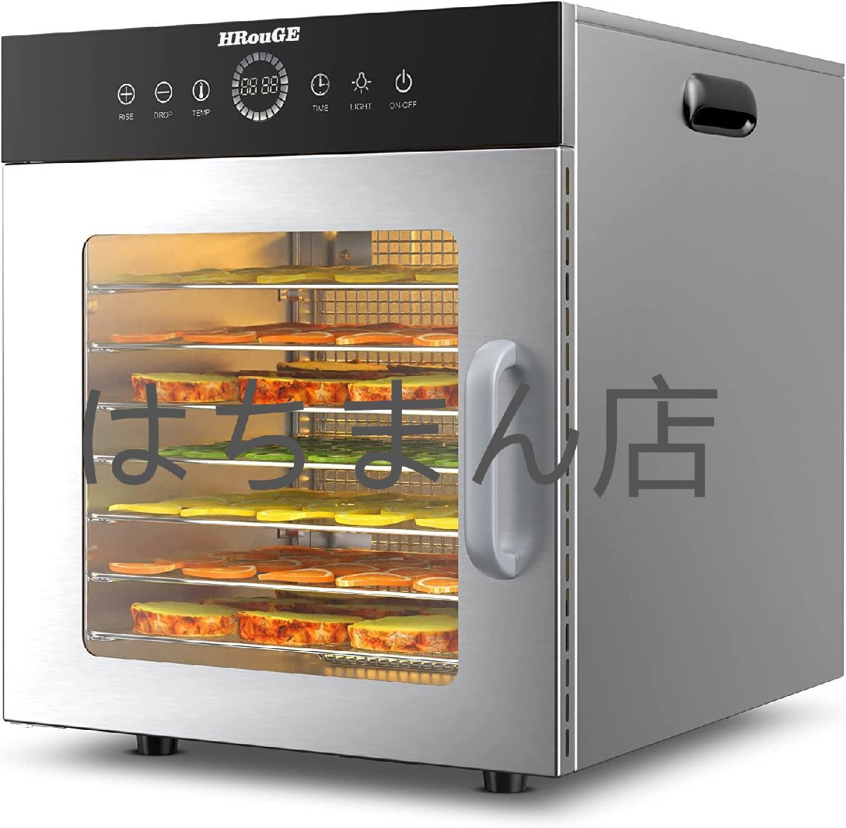 8層 ステンレス鋼 食品乾燥機 500W高効率 熱風循環 30~90℃ 0~24時間自由調節 インテリジェント温度管理 熱風サイクル 家庭用 業務用拍卖