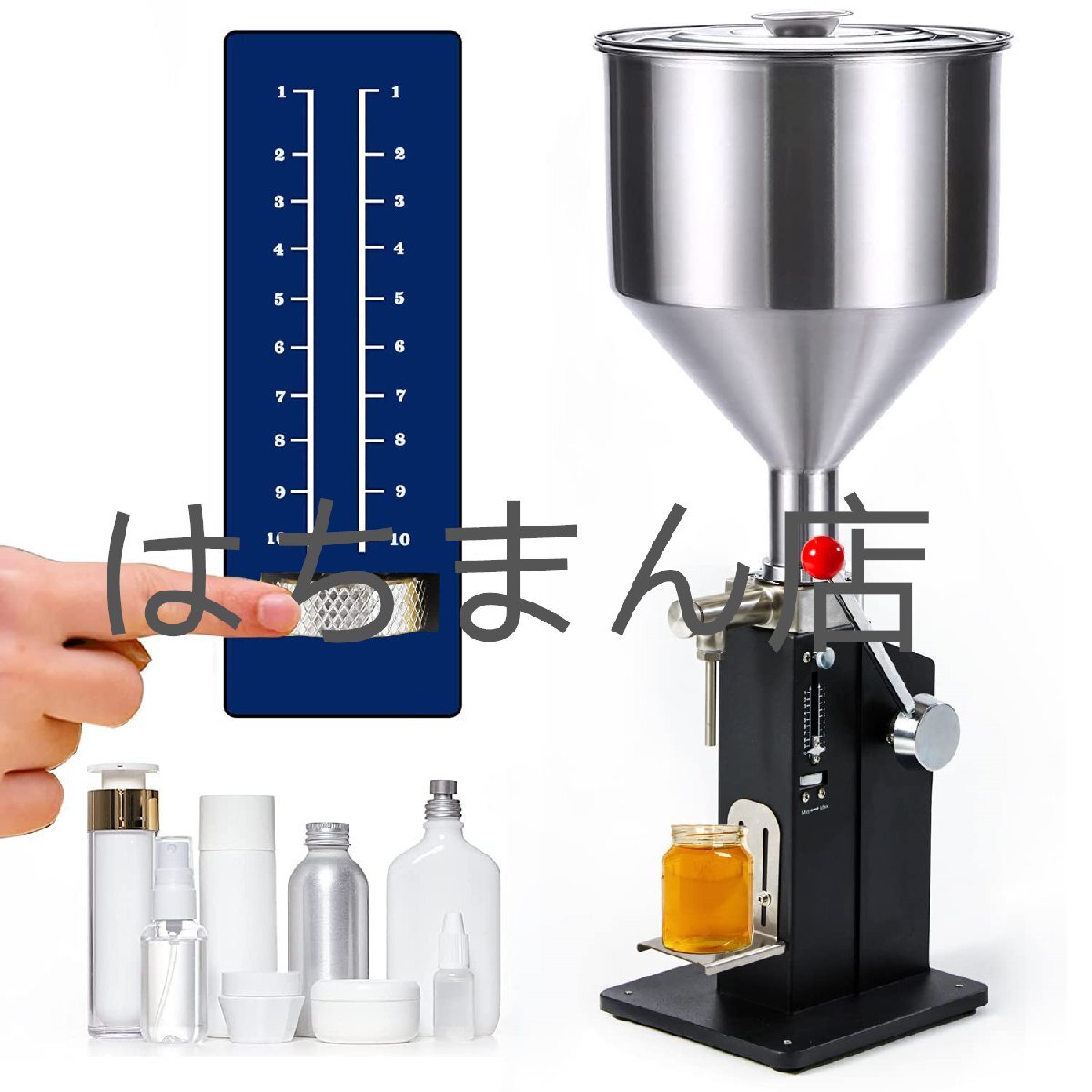 第3世代手動充填機 液体充填機 押し式充填機 液体充填機 ステンレスペースト 液体定量 クリーム充填機 定量小型充填機 蜂蜜 A03ll (5-60ml)拍卖