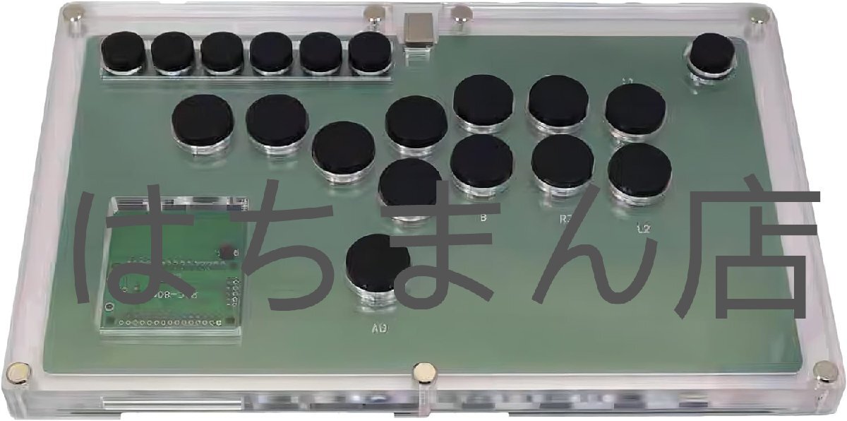 超薄型オールボタン レバーレスゲームコントローラー スタイルアーケードジョイスティックファイトスティックゲームコントローラー PC-DIY拍卖