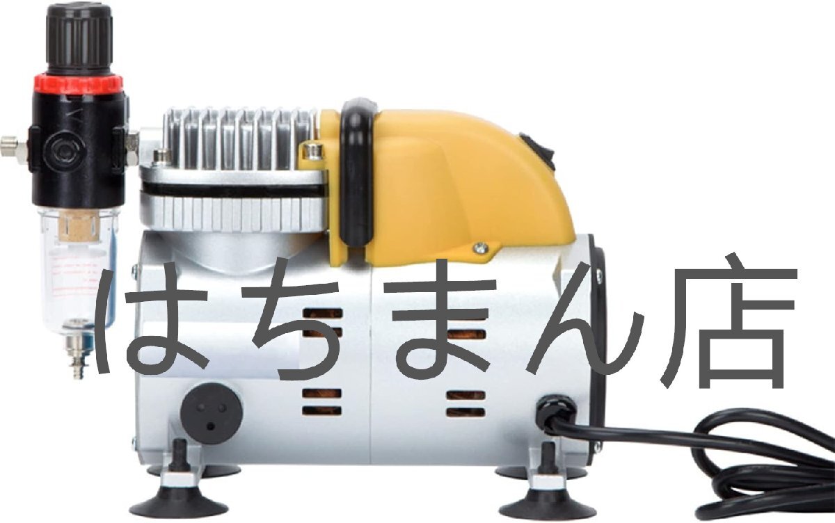 エアコンプレッサー 小型 低ノイズ 二重シリンダー 圧力調節可 過熱保護 連続作動可 自動停止機能 空気圧工具に適用(電源電圧AC110V/60Hz)拍卖