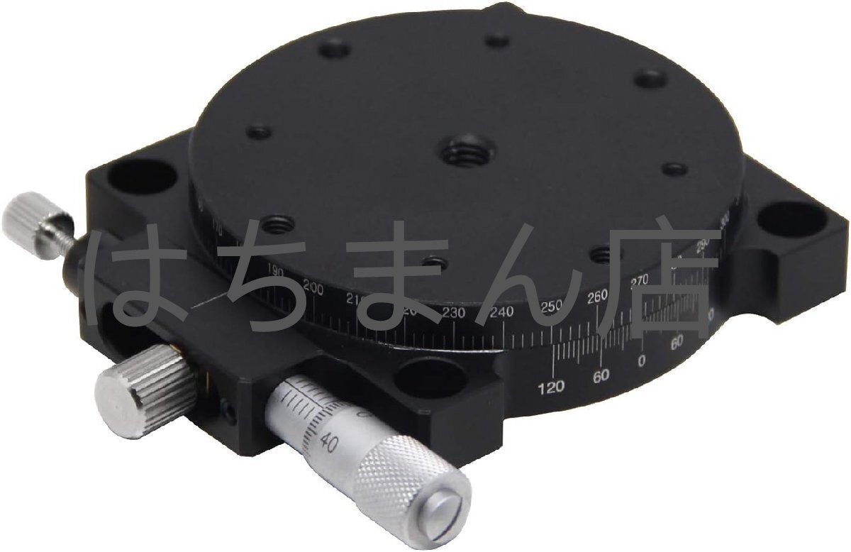 回転ステージ 360°回転 R軸 手動ステージ φ60mm 遊尺0.1° 精密 RS60-L拍卖