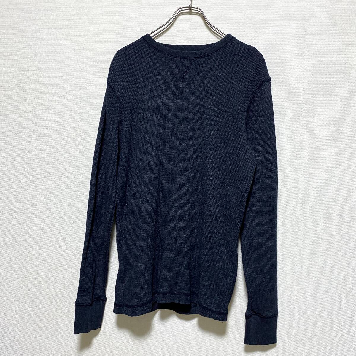 アメリカ古着 サーマルカットソー 長袖 Tシャツ クルーネック ワッフル生地 Sサイズ US古着 【W116】拍卖