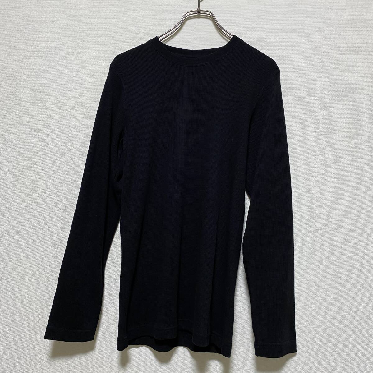 アメリカ古着 サーマルカットソー 長袖 Tシャツ ロンT クルーネック US古着 無地 Sサイズ 【W183】拍卖