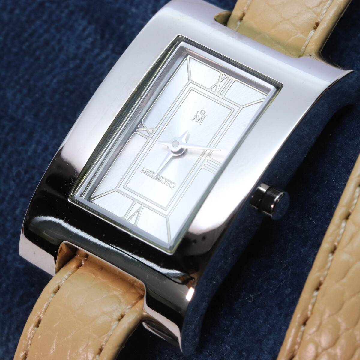 ミキモト インターナショナル 時計 二重巻き レザー 腕時計/24-750拍卖