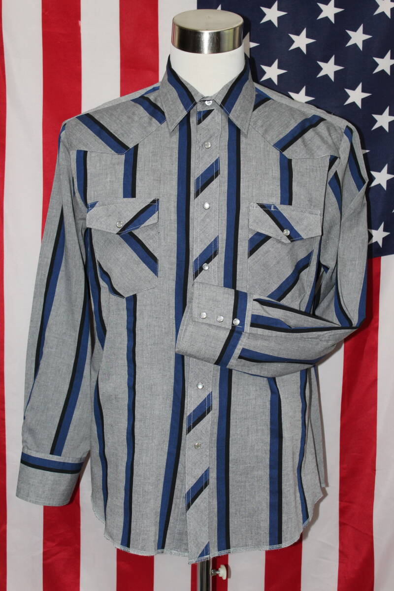 MR017☆Wrangler ラングラー ウエスタンシャツ Lsize USED☆拍卖