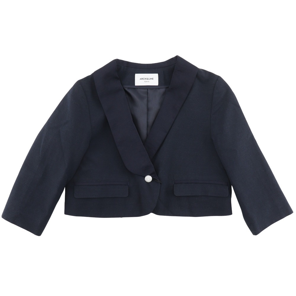 ARCH&LINE アーチ&ライン ジャケット S(110cm相当) AL201710 テーラードジャケット 69 ネイビー キッズ【M202224027】未使用拍卖