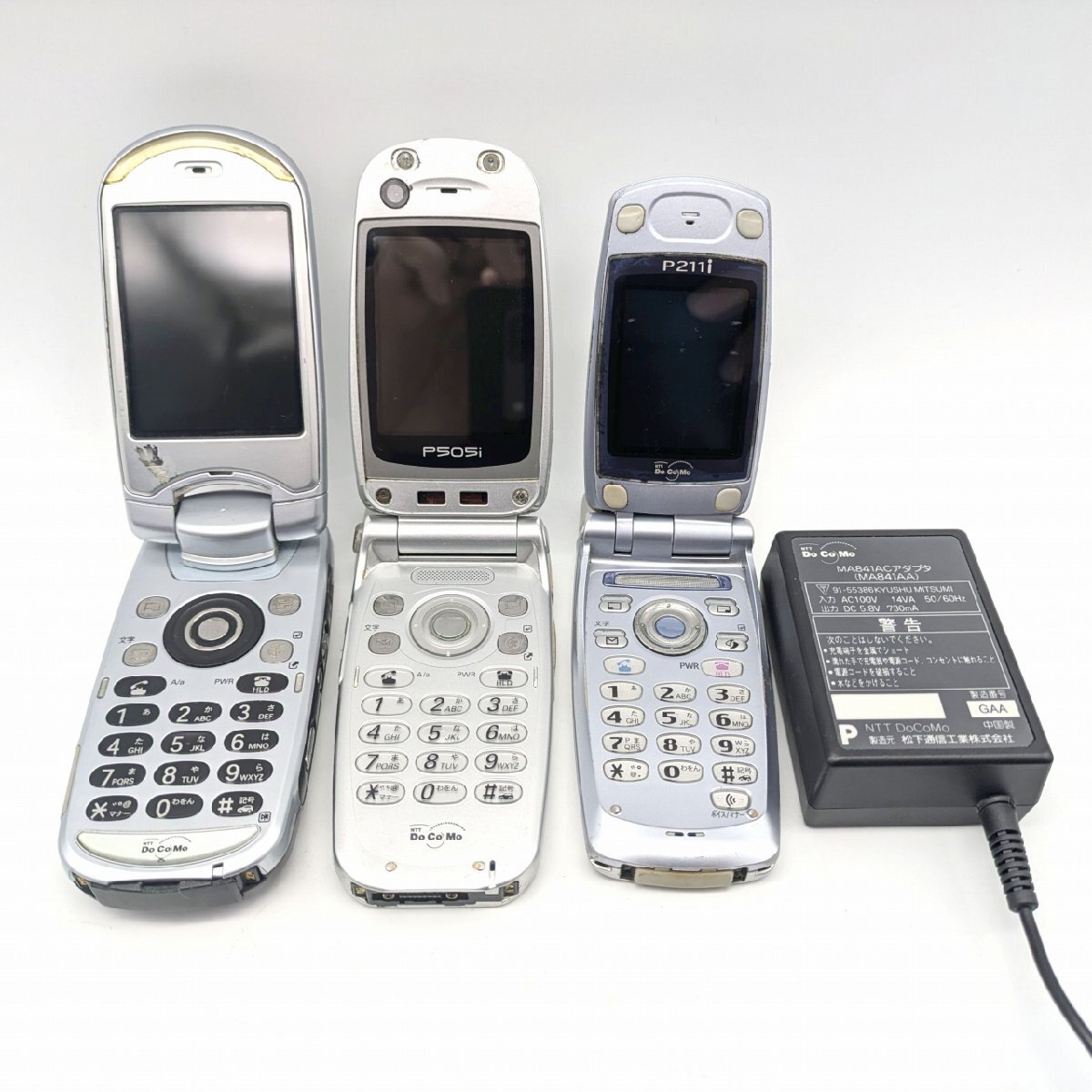 NTTドコモ・携帯電話・P505i・P211i・P506iC・3点セット・ガラケー・ジャンク・No.241103-35・梱包サイズ60拍卖
