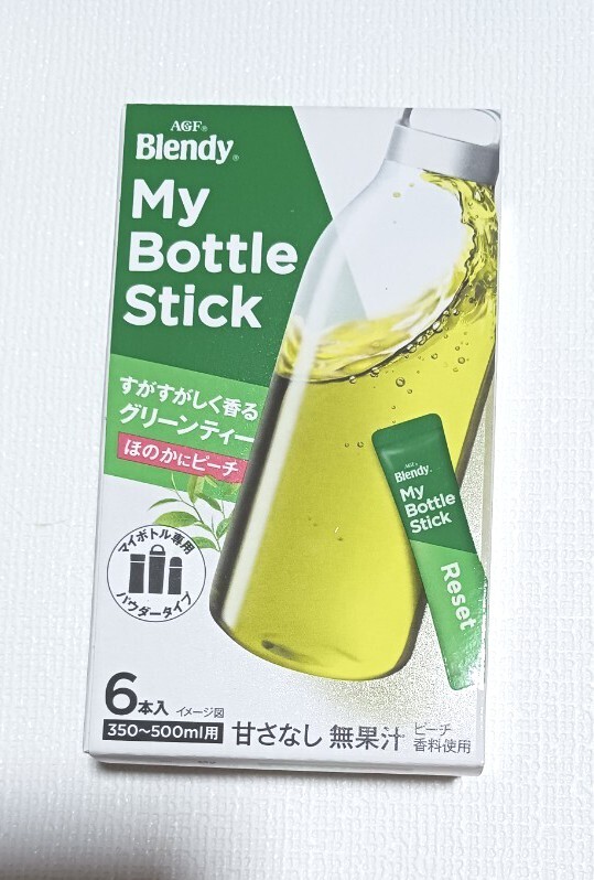 ブレンディ マイボトルスティック すがすがしく香るグリーンティー ほのかにピーチ 1箱 (6本入り) 水にもサッと溶ける/送料140円から可能拍卖