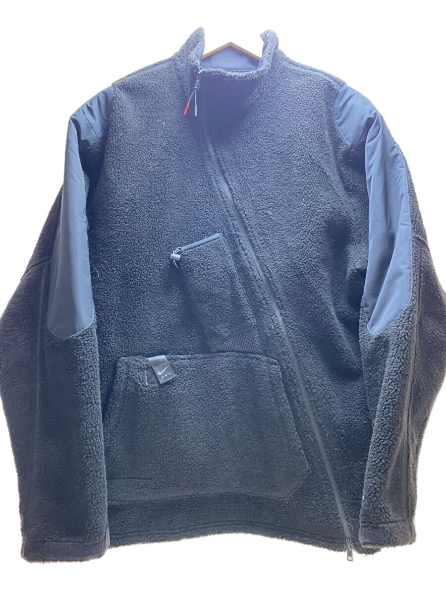 NIKE◆x MMW/Matthew Williams Sherpa/フリースジャケット/M/ポリエステル/BLK//拍卖