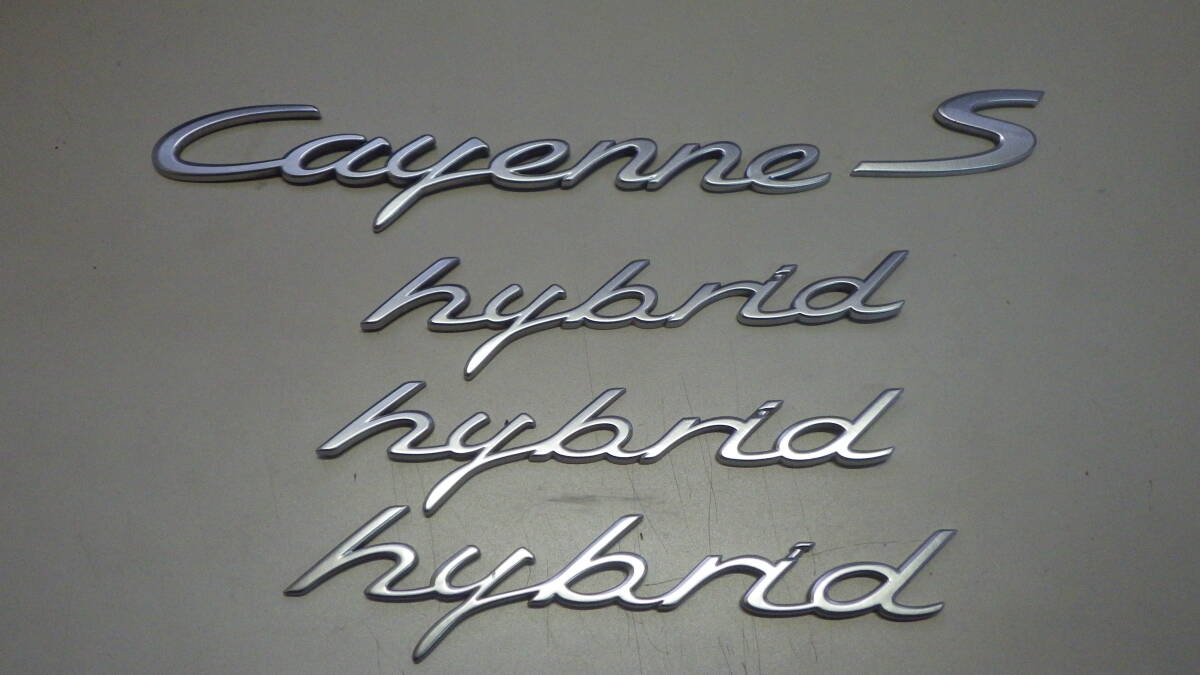 ポルシェ カイエン S ハイブリッド エンブレム 純正品拍卖