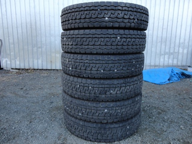 ●7764 ミックス イボ付10分山 ブリヂストン エコピア M812 205/80R17.5 120/118 N LT 6本 2024年製拍卖