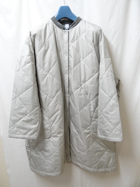 DIARIES ダイアリーズ 新品未使用 キルティングコート GRAY/NAVY拍卖