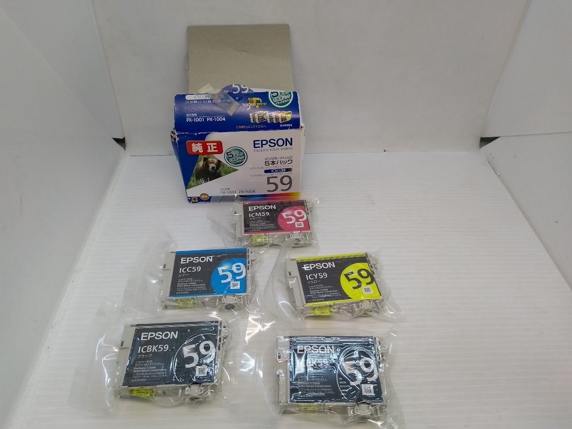 ● 純正 インクカートリッジ5本パック EPSON IC5CL59 拍卖