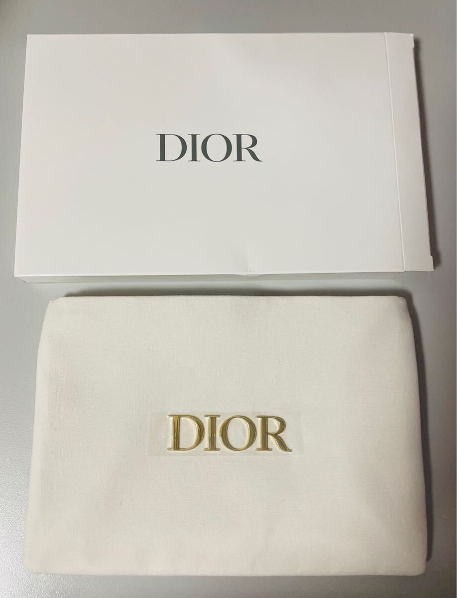 新品未使用【 ディオール DIOR】ホワイト ポーチ拍卖