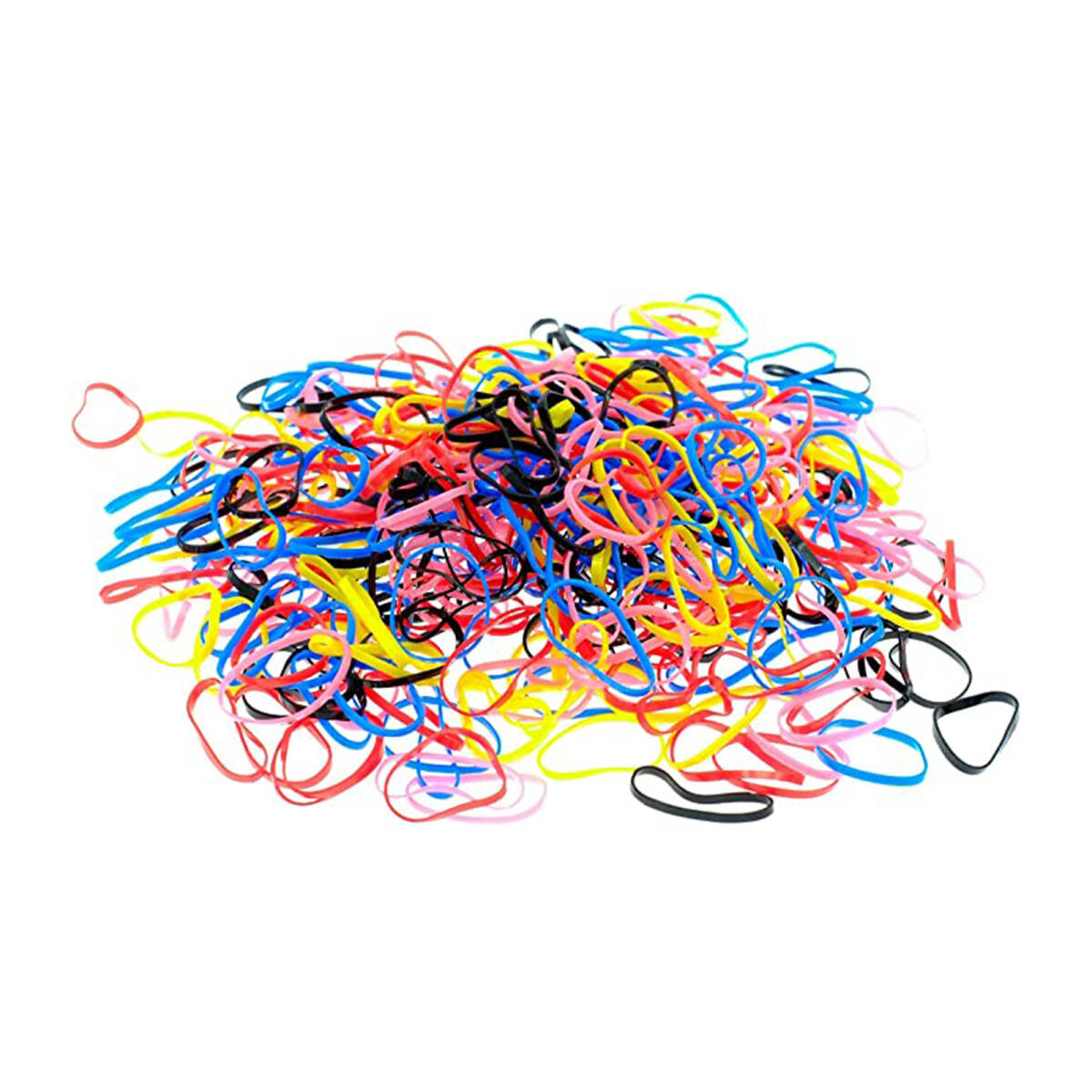 ゴムバンド ヘアゴム 厚めゴム 子供のヘアバンド 髪飾り エラストマー 髪を傷めない 350個入り (マルチカラー);J834;拍卖