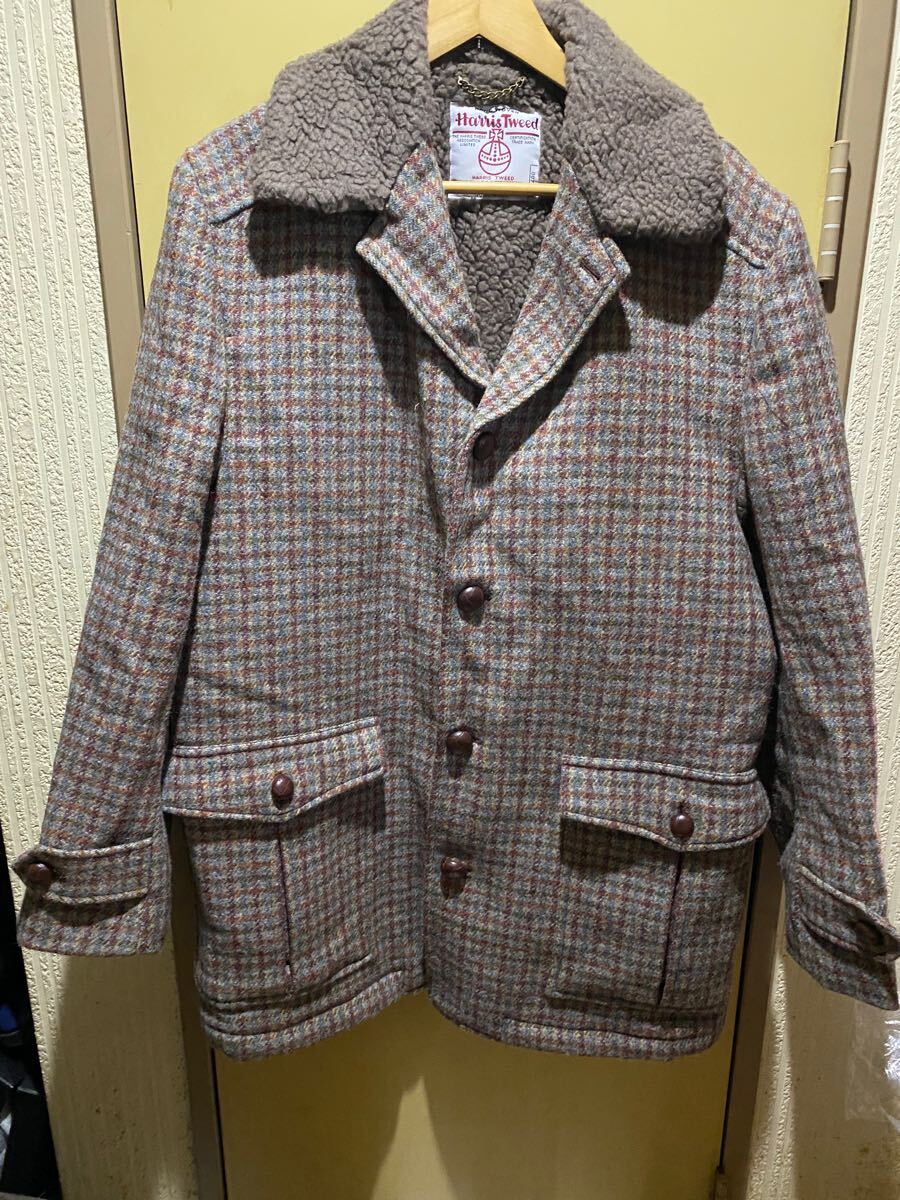 ハリスツイード Harris tweed ウール ランチジャケット コート サイズ表記なし拍卖