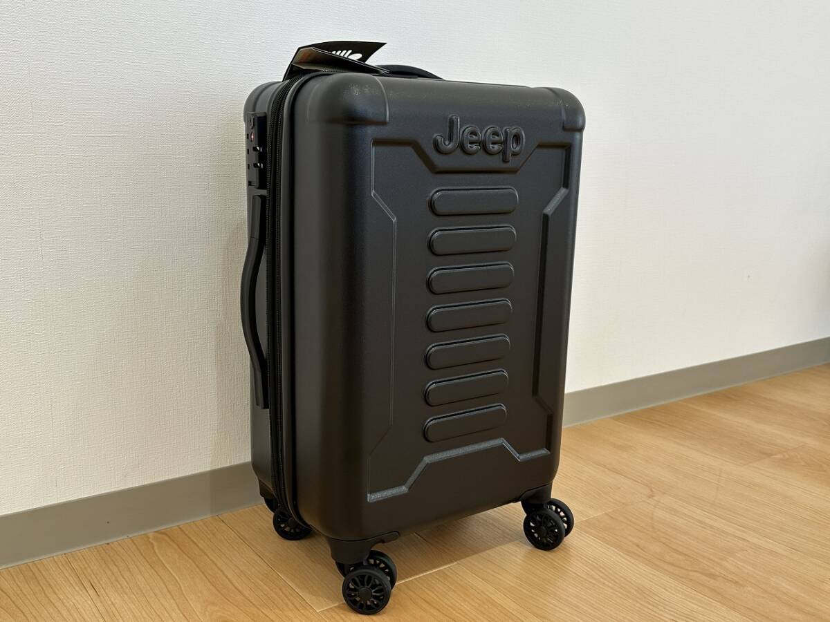 ◆新品未使用◆ Jeep X DELSEY ATMOS 55 4DW EXP CAB TR CA 機内持ち込みサイズスーツケース -ブラック-拍卖