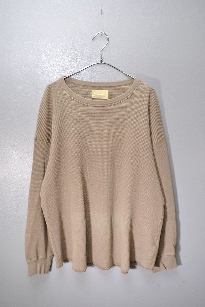 cantate Thermal L/S Shirt カンタータ サーマル 長袖 Tシャツ グレージュ 44拍卖