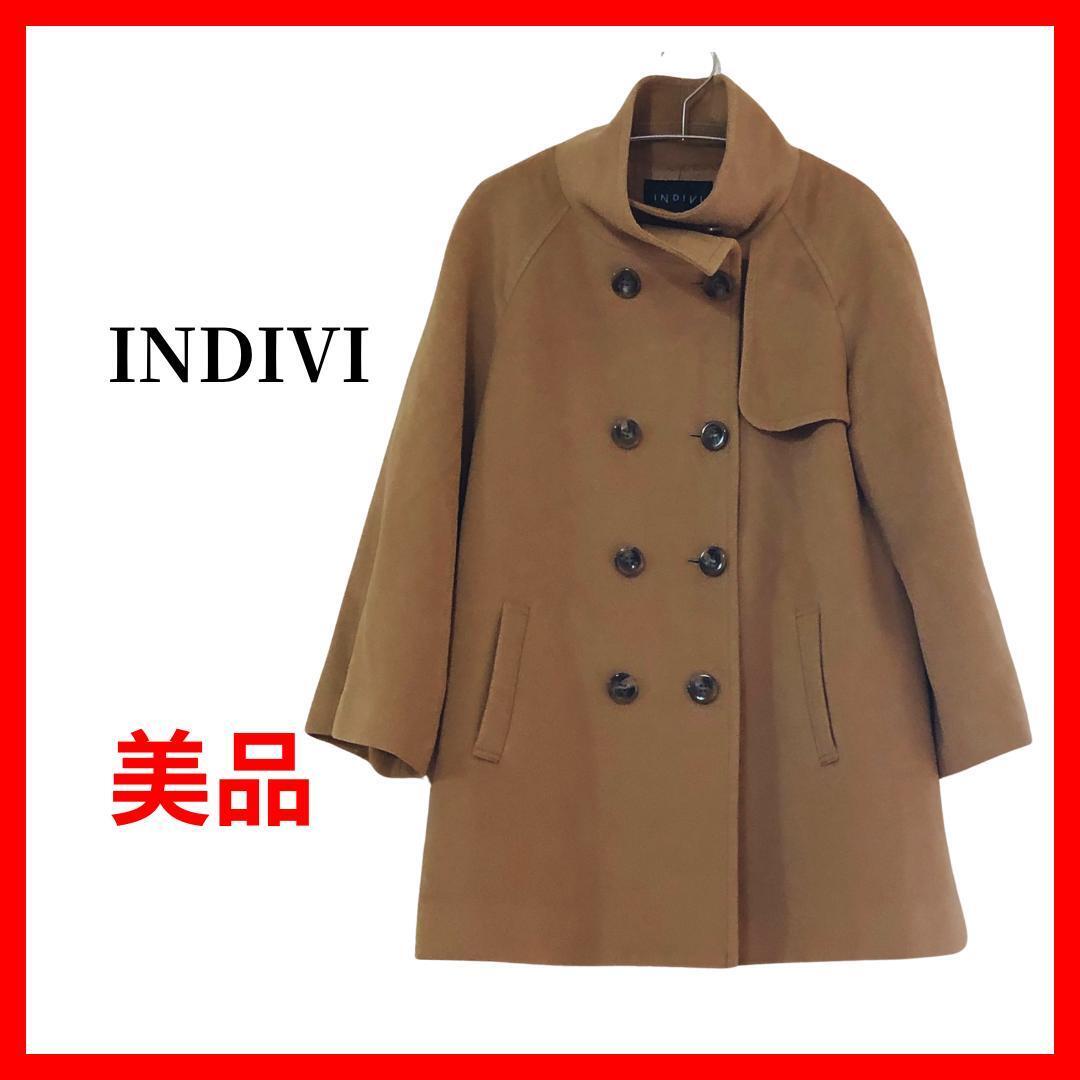 INDIVI インディヴィ ピーコート Pコート カシミヤ ショート B993拍卖