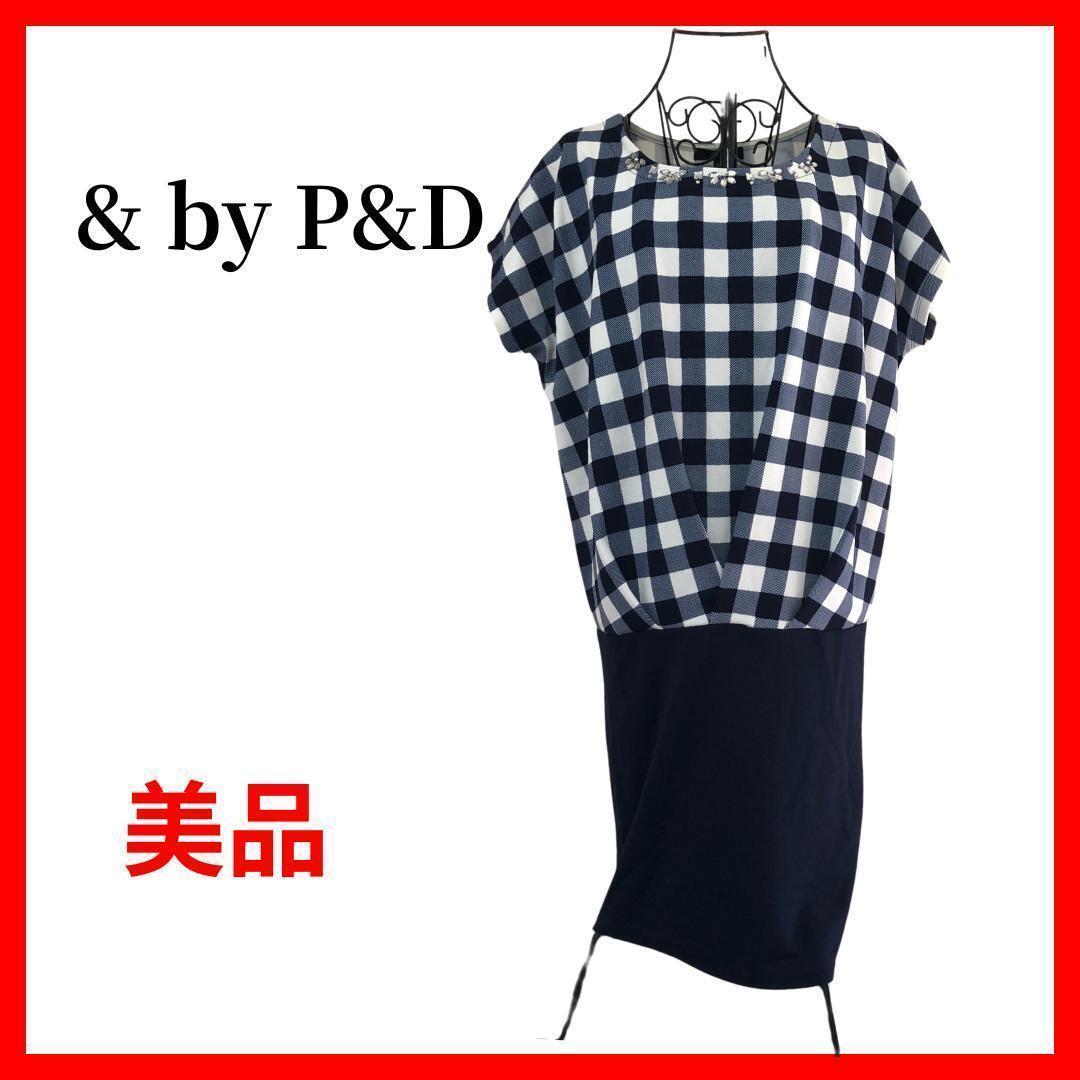 ピンキー&ダイアン ワンピース チェック柄 半袖 ツートーン  B012拍卖
