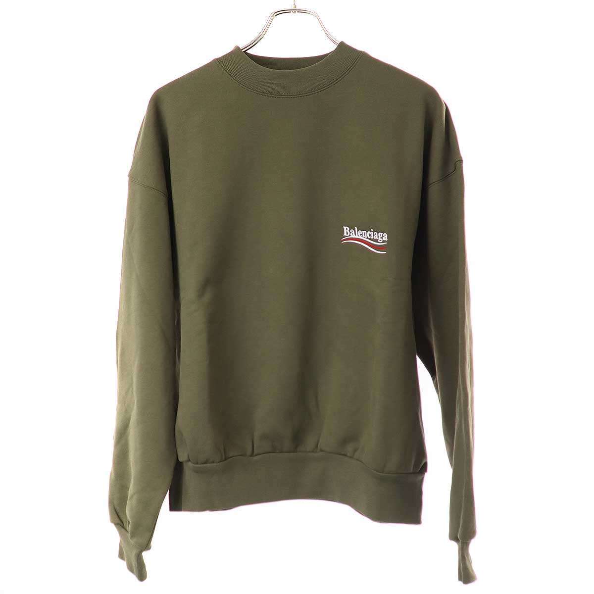 BALENCIAGA バレンシアガ キャンペーンロゴスウェットトレーナー 697869 TKVI9 カーキ XXS ITBDLYLLFNMK拍卖