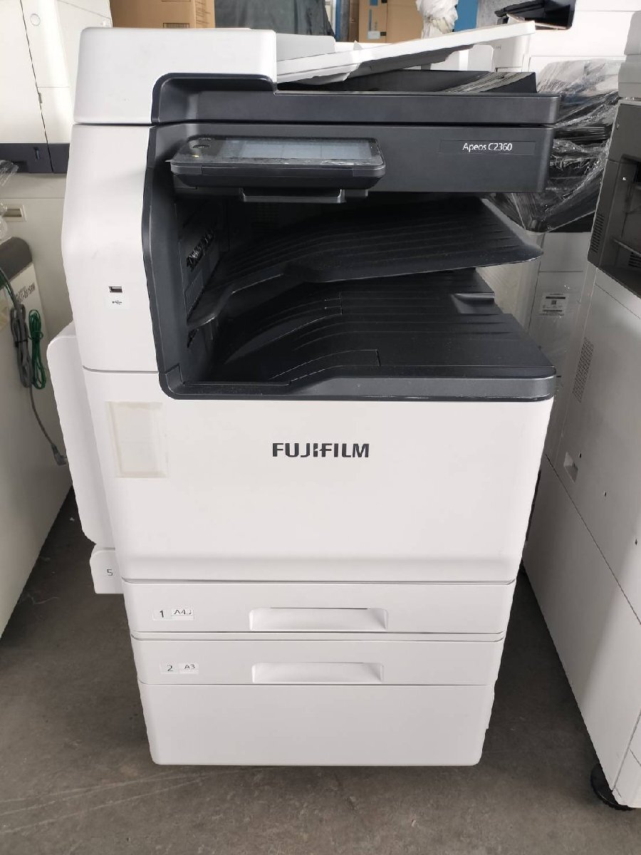 △FUJIFILM 【印字約25000枚】 Apeos C2360/A3カラー複合機 /2段カセット/C/F/P/S両面/Wi-Fi付き!【D0920Z7BH】拍卖