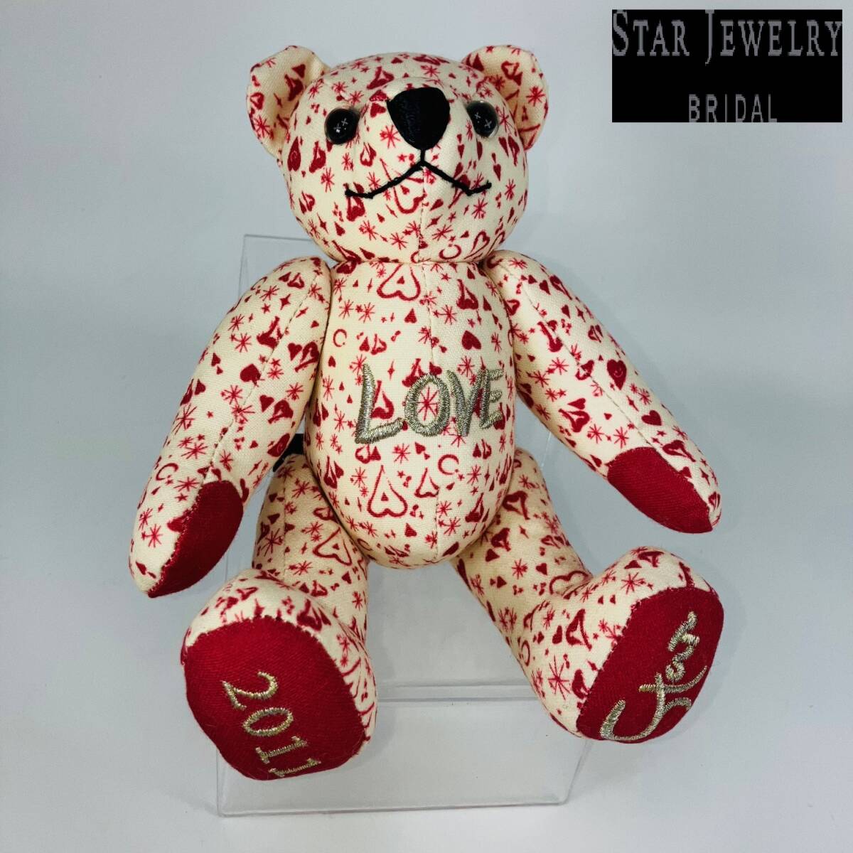 【限定1品】【現状品】【STAR JEWELRY】2011年クリスマスベア/全長約18cm拍卖