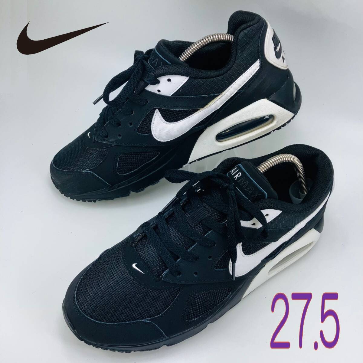 【Bランク】【現状美品】【エアクッション良好】【洗濯除菌済】NIKE AIR MAX LVO BLACK/WHITE (580518-011) 27.5 US9.5拍卖