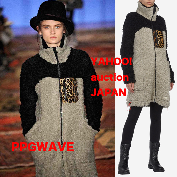 Y-3 豹柄 ポケット ファー 切替 コート M拍卖