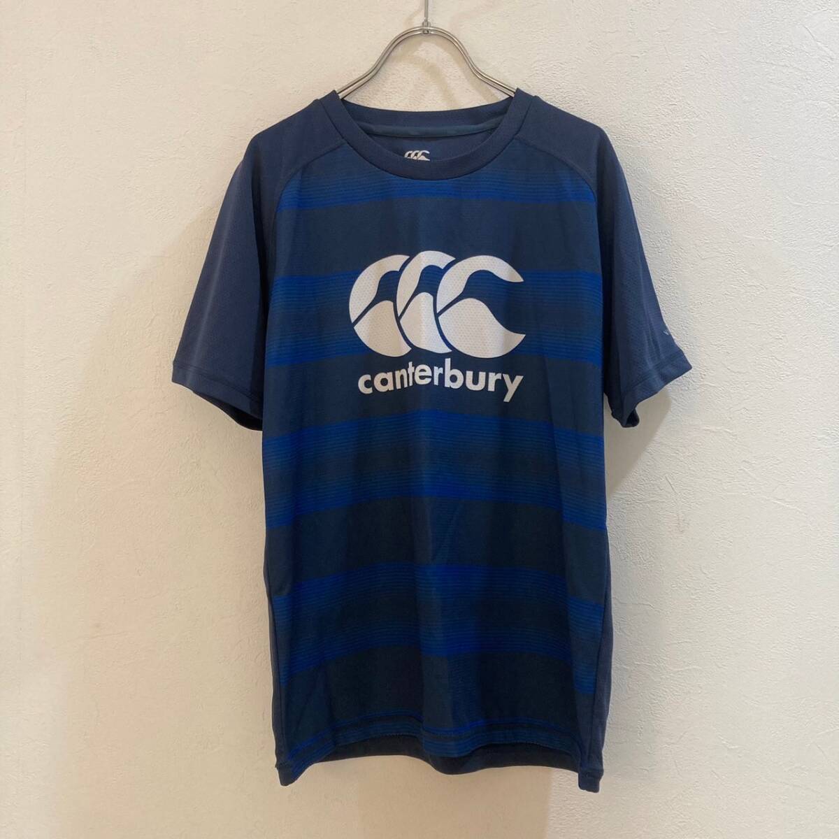 canterbury/カンタベリー 半袖スポーツウェア ラグビーウェア ネイビー ジュニア 160拍卖