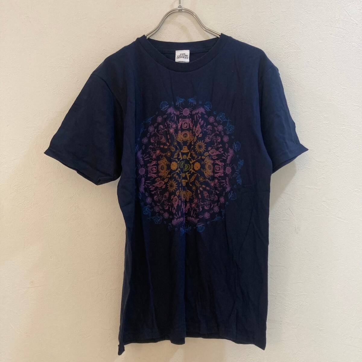 THE YELLOW MONKEY/イエローモンキー 半袖Tシャツ ネイビー 紺 メンズ S バンドイエモン拍卖