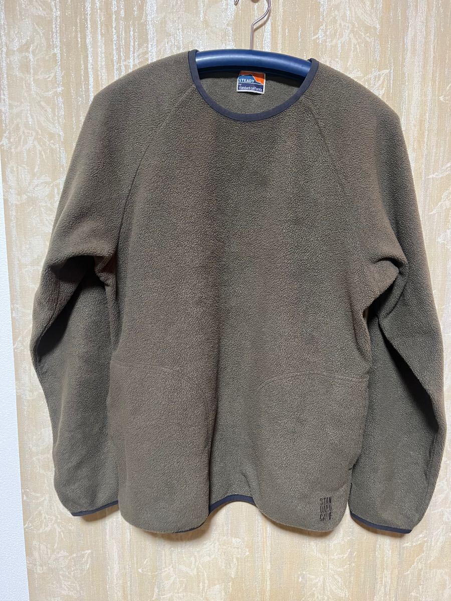 standard california スタンダードカリフォルニア フリース キムタク プルオーバー カーキ スウェット拍卖