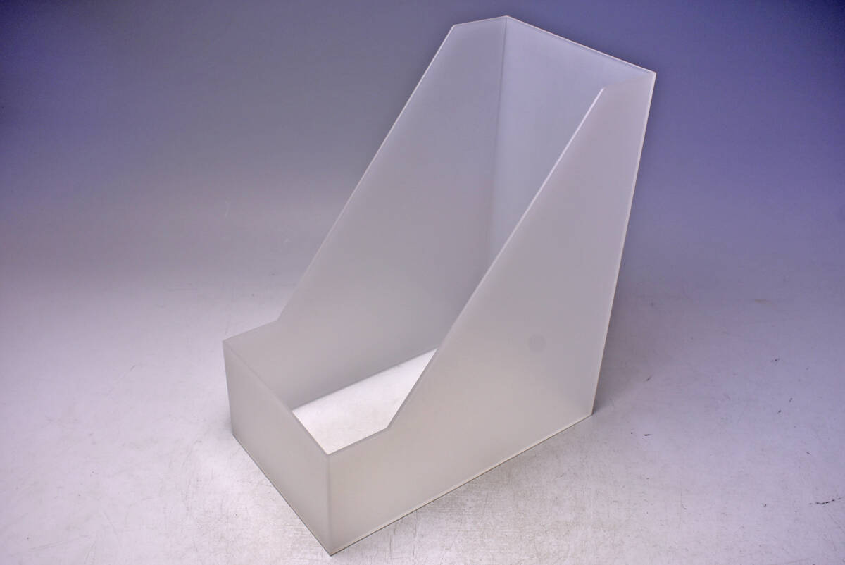 ファイルボックス ★ ファイルケース ★ 半透明 ★ 本棚に ★ 書類整理に ★ 16 x 27.5 x 高さ32cm ★ 中古品 ★ 7拍卖