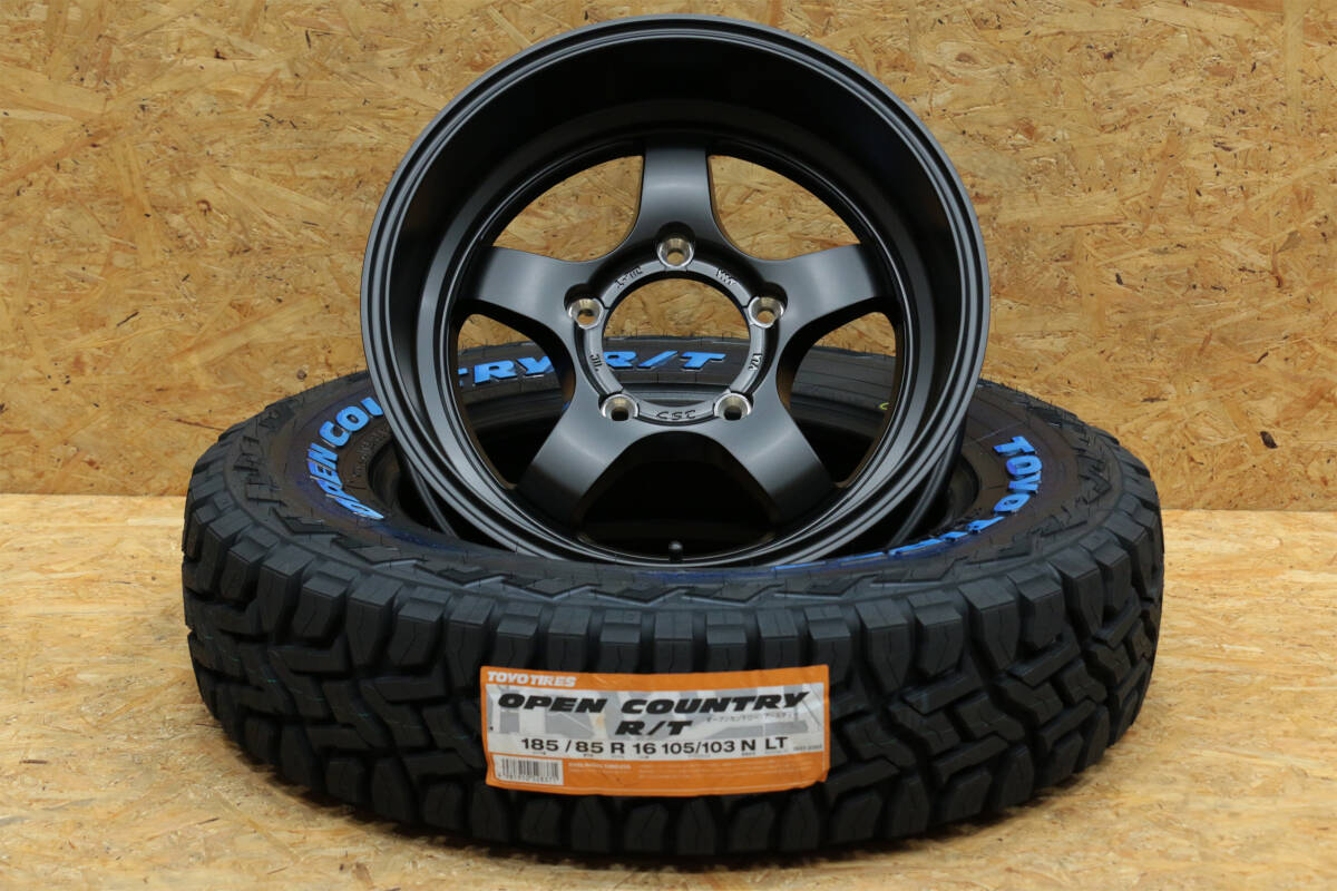 CST 01ハイパー S 16インチ 5.5J -20 5/139.7 フラットブラック TOYO オープンカントリーR/T 185/85R16 タイヤホイール4本セット 拍卖