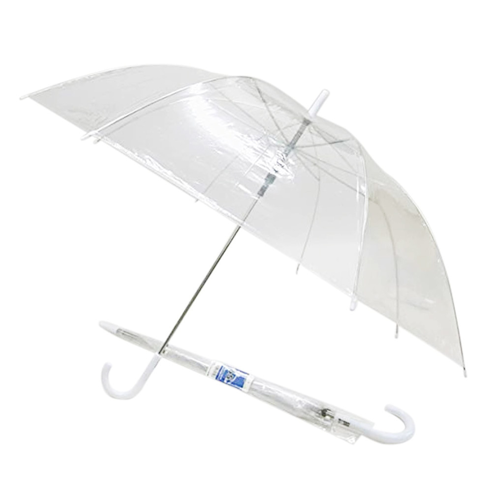 ビニール傘 POE 透明 直径70cm 親骨48.5cm #501x5本セット卸/送料無料 /代金引換便不可拍卖