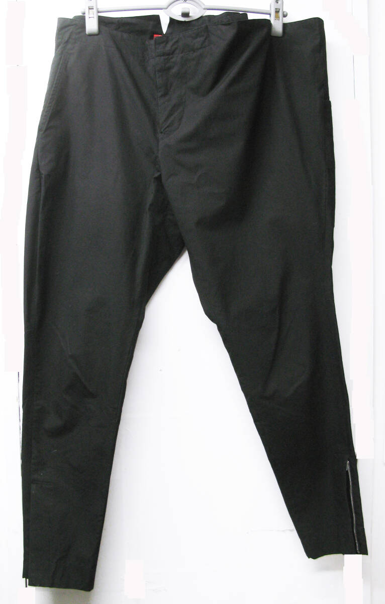 Y's Yohji Yamamoto Femme Asymmetry Cotton Pants 2 ワイズ 赤ラベル ヨウジヤマモト 綿カツラギ 変形 別布付き 裾ジップ パンツ 2拍卖
