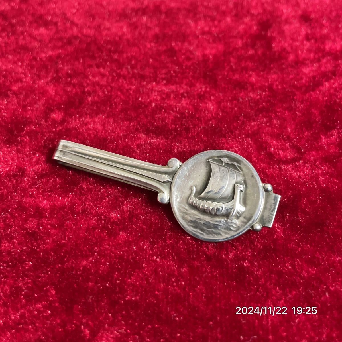SILVER925 SV925 Georg JENSEN ジョージ ジェンセン 50 船 ボート ネクタイピン アクセサリー拍卖