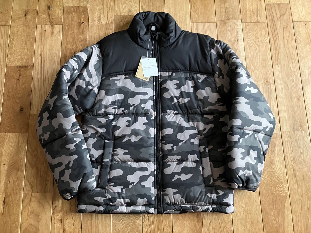 新品 男の子 キッズ 中綿ジャンパー アウター 迷彩柄 150センチ拍卖