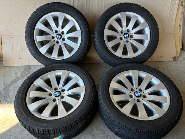 BMW 7シリーズ 純正 18インチ ホイールタイヤ 4本スタッドレス【Y1880】西濃運輸支店拍卖