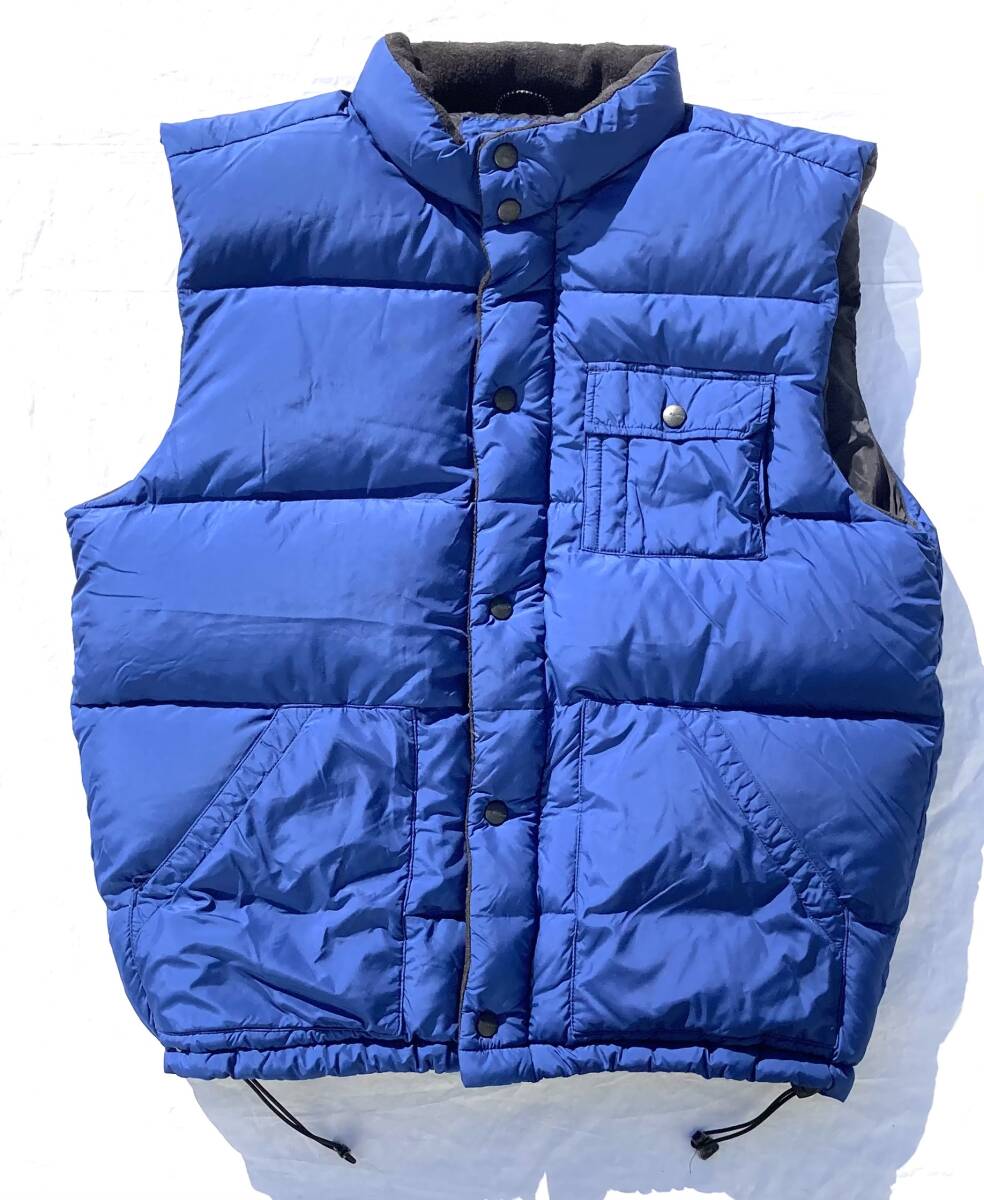 00s 初期 OLD NAVY ダウンベスト XL 青 テック 2004年製 GAP Y2K拍卖