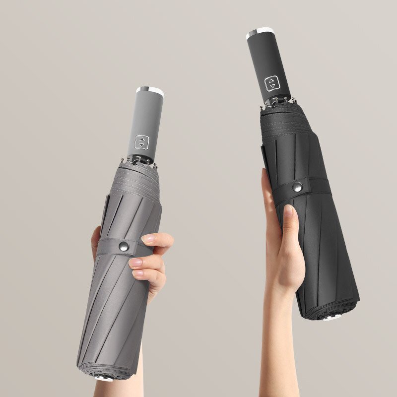 OHJ568★折りたたみ傘 大きめ 大きい メンズ 自動開閉 軽量 頑丈丈夫 強風 撥水 特大サイズ 130cm 10本骨 ゲリラ豪雨 雷雨台風拍卖