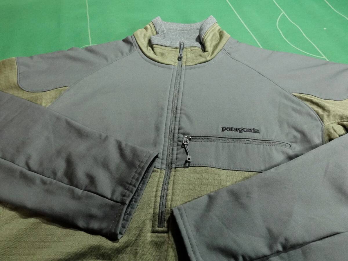 ▲パタゴニア 2015 ポーラテックパワードライ グリッドフリース L/S R1 フィールドシャツ グレー/ライトオリーブ M(JP-L) 美品!!!▲拍卖