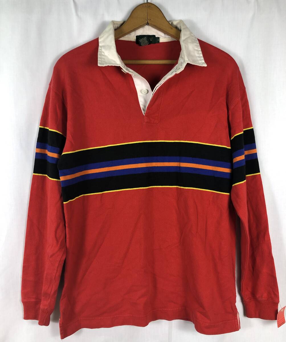 90's ビンテージ J.CREW ジェイクルー ラガーシャツ 長袖 S拍卖